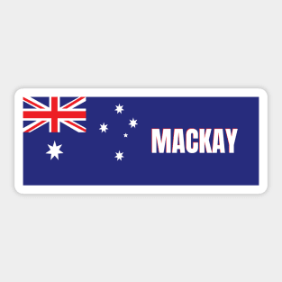 Mackay City in Australian Flag Sticker